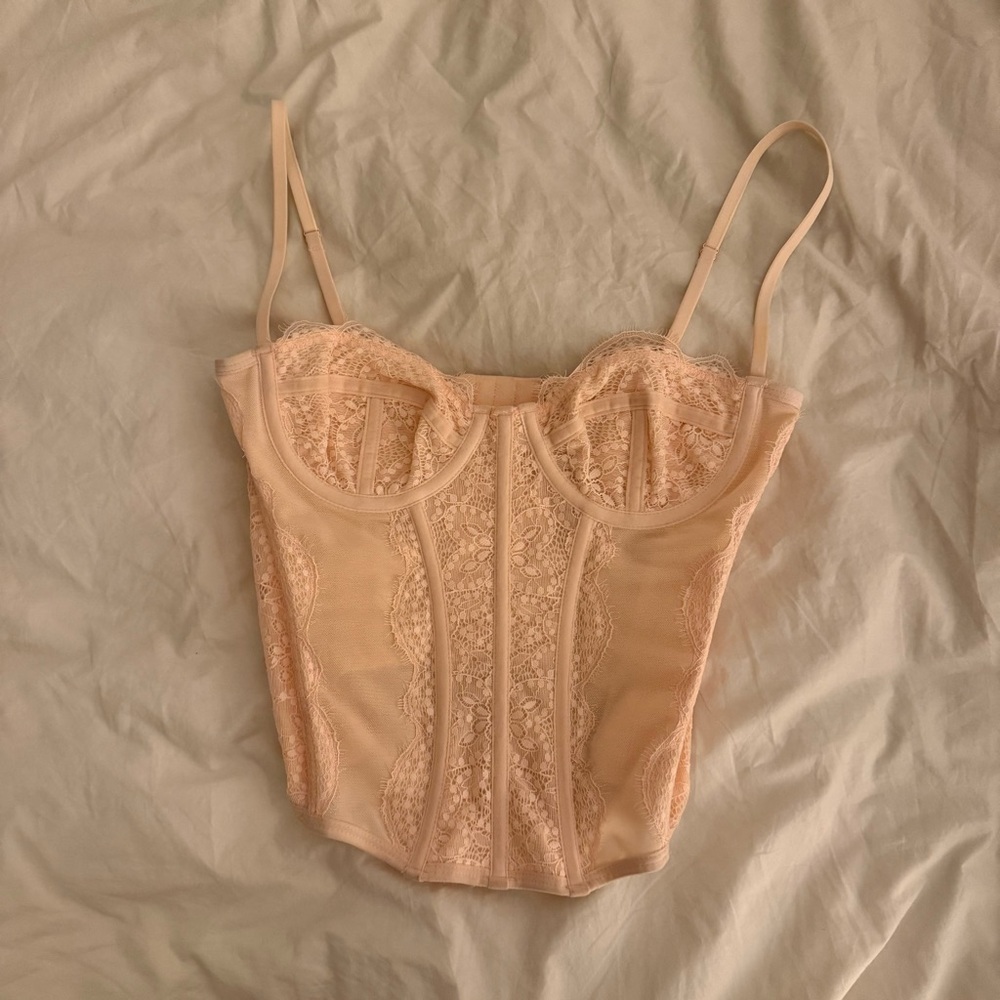 Urban Outfitters Out From Under Corset in light pink